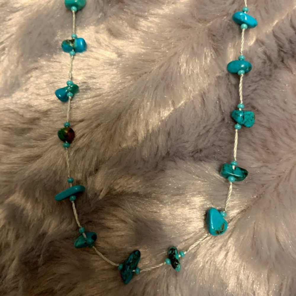 Genuine Turquoise String Necklace Coldwater Creek